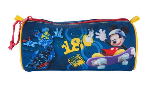 Estuche Escolar Para Niños Mickey Mouse Disney Azul