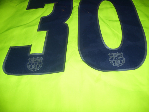 Barcelona De España Hermosa Nike Alterna Fluo 2005 #30 Messi (Usado)