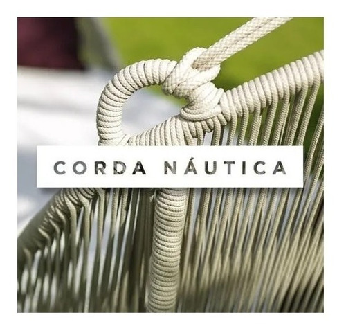 Jogo De Cadeiras Alumínio Regina E Corda Náutica -2 Unidades