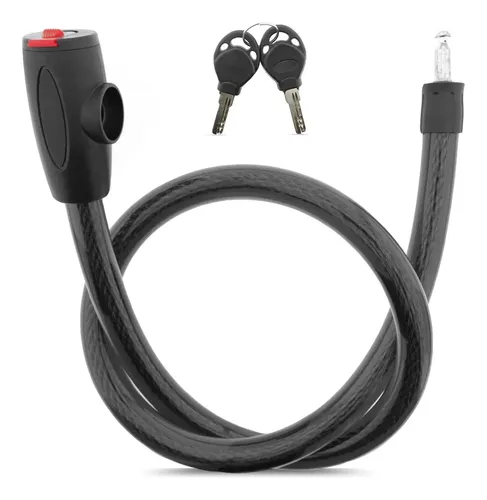 Trava Segurança Cadeado C/ Chave Gp Tech 120cm Biz 100/125
