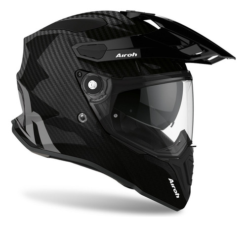 Casco Airoh Commander On Off Road Full Carbono Lentes Pinloc