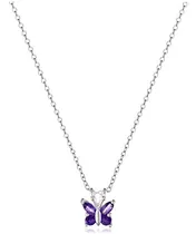 Comprar Collar Mariposa Plata Esterlina Con Piedras Preciosas.