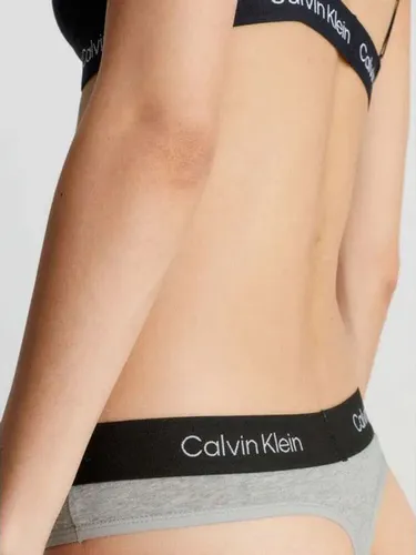 Pantie Gris Tipo Tanga Moderna En Algodón Calvin Klein