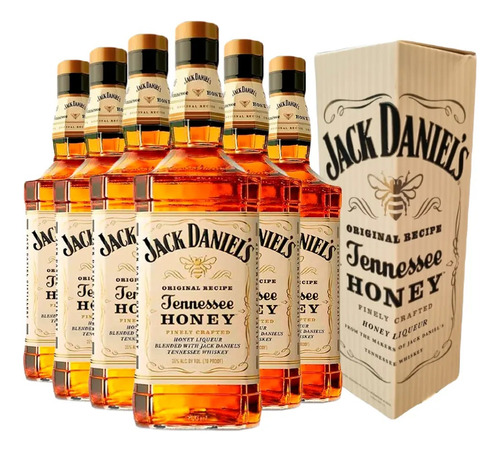 Jack Daniels Honey Tennessee 750ml Estuche X6 - Vinologos