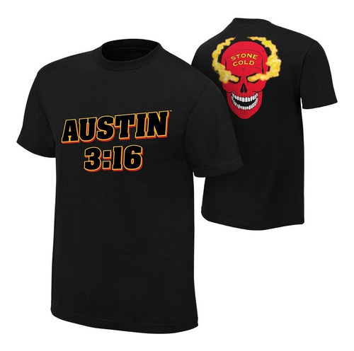 Polera Wwe Original Stone Cold Steve Austin Red
