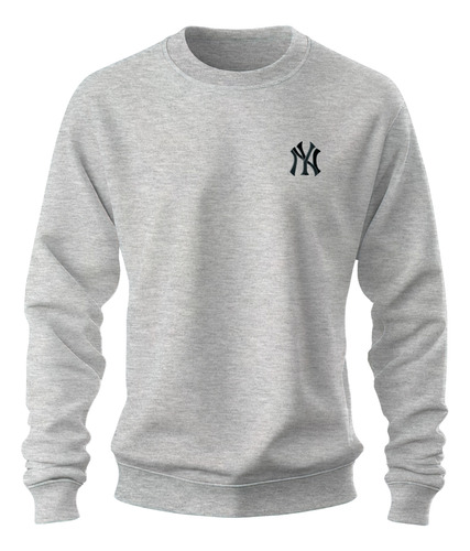 Sudadera Sweater Bordado Beisbol Logo Ny Yankees New York