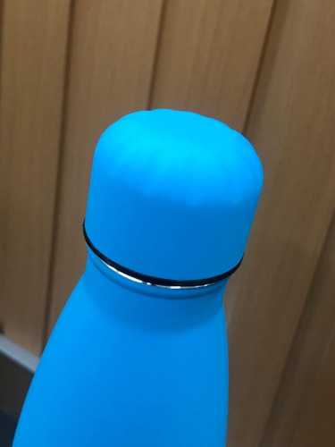 Garrafa Termica Academia Metal Neo 500ml Cores - Azul Neon
