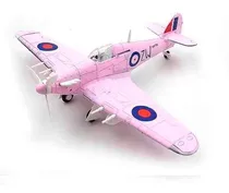 Comprar Avión Caza Hurricane Color Rosa Segunda Guerra Mundial