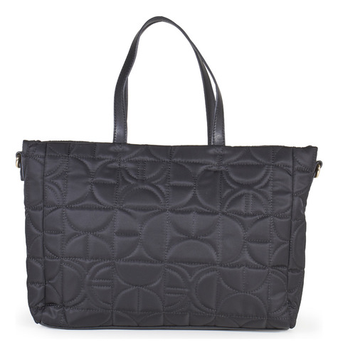 Bolsa Tote Cloe Para Mujer Material Reciclado Nylon 100% Color Negro