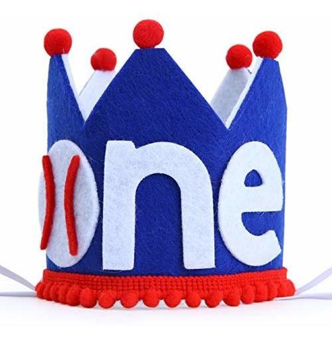 Corona De Béisbol Para El Primer Cumpleaños - Sombrero De Pr