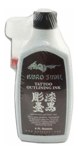 Kuro Sumi Outlining 6oz Tinta Pigmento Para Tatuar Original