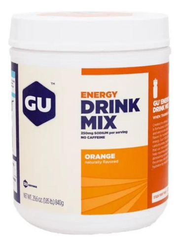 Gu Energy Drink Mix Hidroeletrolítico Laranja 840g