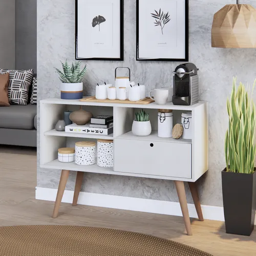 comprar Aparador Buffet Retrô Pé Palito Sala Multiuso Bonatto Móveis