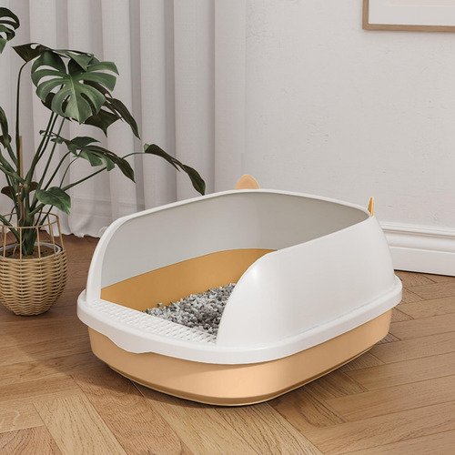 Cajas De Arena Para Gatos Gatos De Interior Bedpan Rosa S