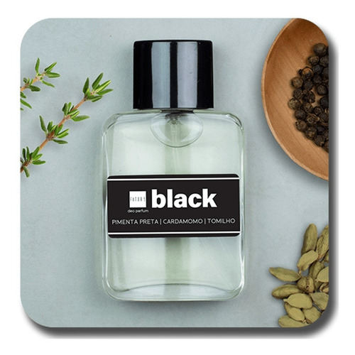 Perfume Masculino Fator 5 Colors Black 60ml + Amostra Volume da unidade 60 mL