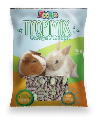 Alimento Balanceado Cobayos  Conejo Tropimix  Zootec 1 Kg