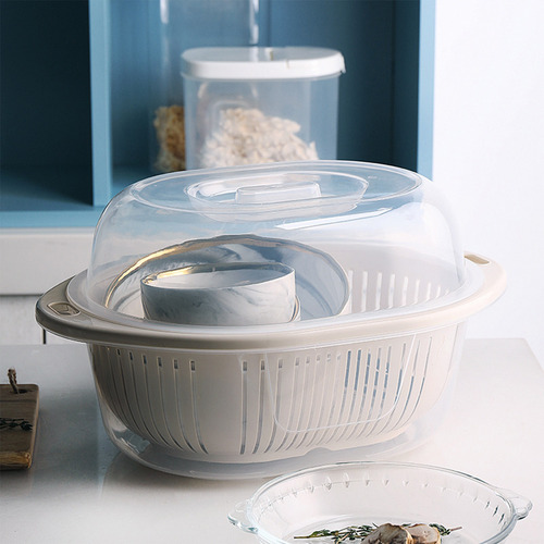 Recipiente Multifuncional De Plástico T Para Alimentos Tres