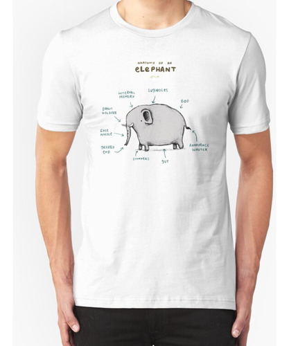 Franela  Anatomía De Un Elefante