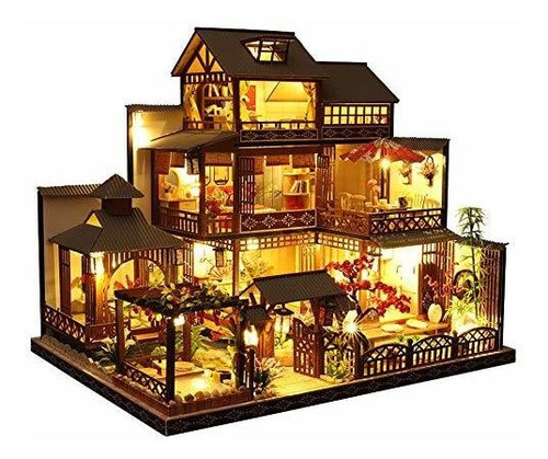 Casa Para Muñecas, Juguet Syw Casa De Muñecas En Miniatura D