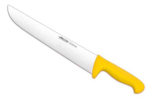 Cuchillo Carnicero Arcos 30cm Amarillo Profesional Carne