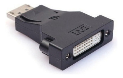 Convertidor Display Port A Dvi Dp A Dvi Para Mac Windows Color Negro