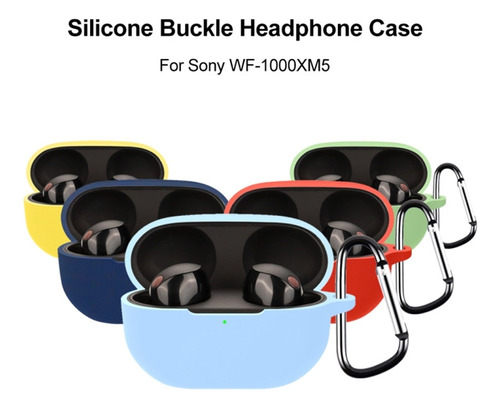 Funda Protectora De Silicona Negra For Auriculares Sony Wf