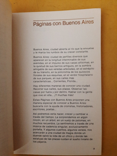 Páginas Con Buenos Aires - Antología - Uriarte - Aique (Usado)