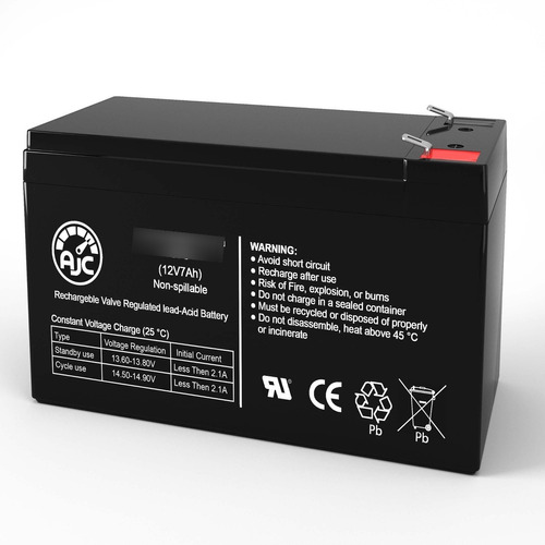 Ajc Bateria Para Cyberpower Avrg750lcd 12v 7ah Ups