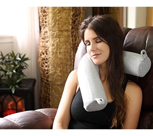 Twist Memory Foam Travel Pillow For Neck, Chin, Lumbar ...