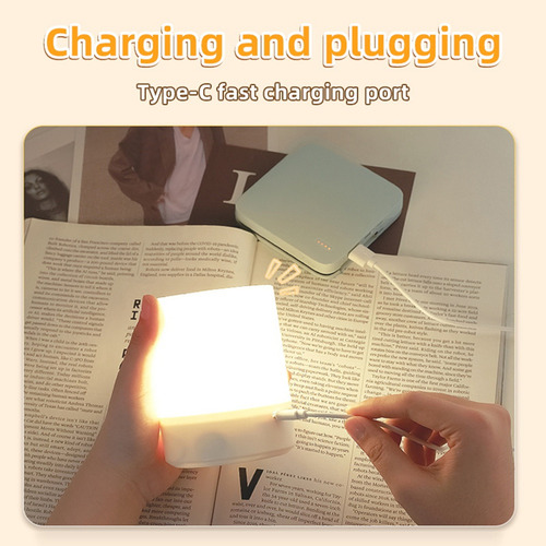 Lámpara De Noche Táctil, Lámpara Led Usb Recargable, Luz De