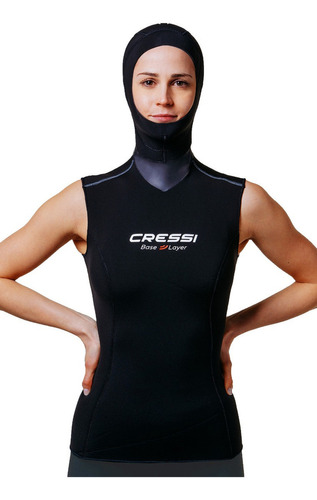 Chaleco Cressi De Neopreno Con Capucha 2.5/5 Mm Mujer Buceo