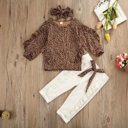 Ropa Niña Conjunto Pantalón Animal Print Talla 1 Y 2 Años