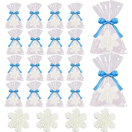 20 Pcs Christmas Soaps Handmade Candy Snowflake Soap Gi...