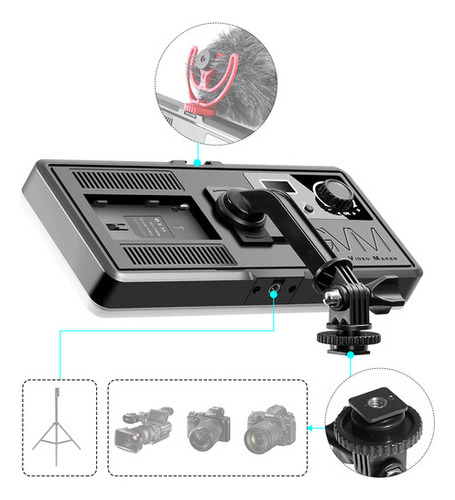 Kit Luces Gvm Rgb 20w +parantes +adaptador Corriente Factura