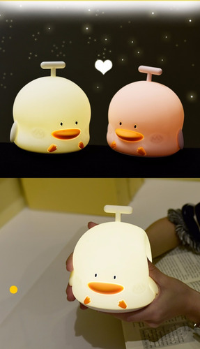 Lámpara Patico Led Silicona,recargable / Luz Nocturna+sonido