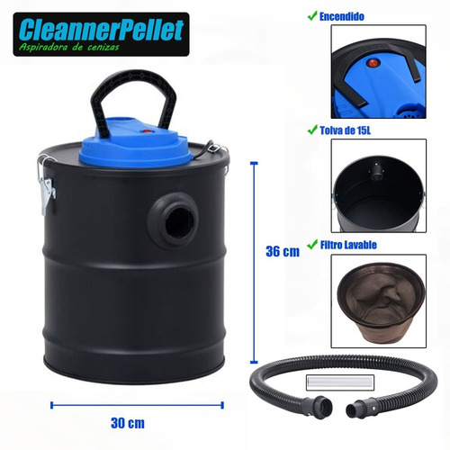 Imagen 3 de 5 de Aspiradora De Cenizas Para Pellet Y Leña