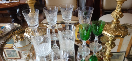Antiguas Copas Vasos Cristal Y Vidrio Reposicion 8unid N585
