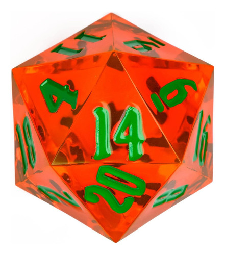Poludie Giant D20 D&d Dice Poliedal Dice 55 Mm, 20 Lados,