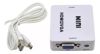Adaptador mini convertidor VGA: 2 entradas HDMI VGA y salida HDMI