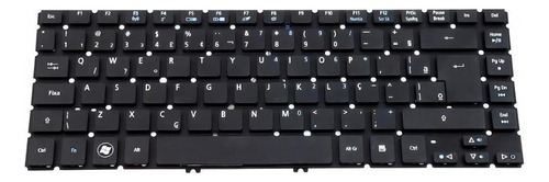 Teclado portátil Acer Aspire V5 431 V5-471 V5-472 M5-581t, color negro, idioma portugués brasileño