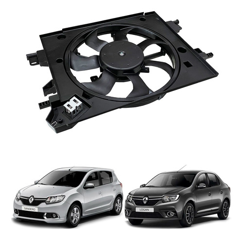 Eletroventilador Ventoinha Renault Logan Sandero 2015/....