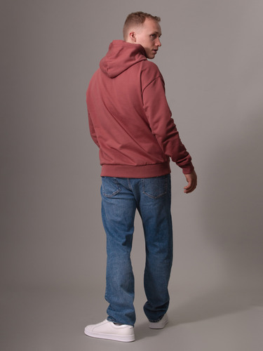 Polerón Con Gorro Cotton Comfort Rojo Calvin Klein