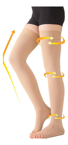 Medias Compresion 20-30 Mmhg Moderada Muslo Antiembolicas