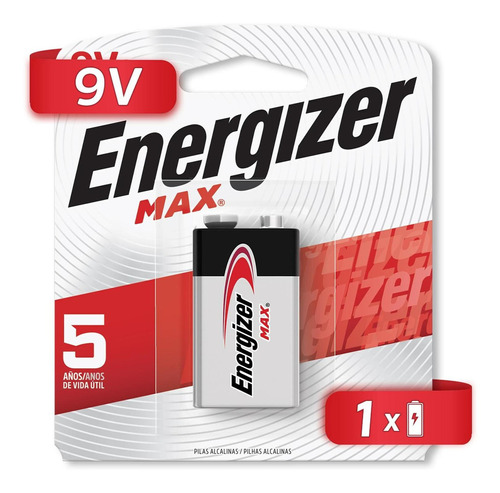 Energizer Max pila 9v alcalina