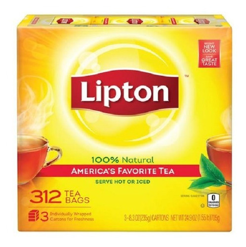 Lipton Sobres Té Negro 312 