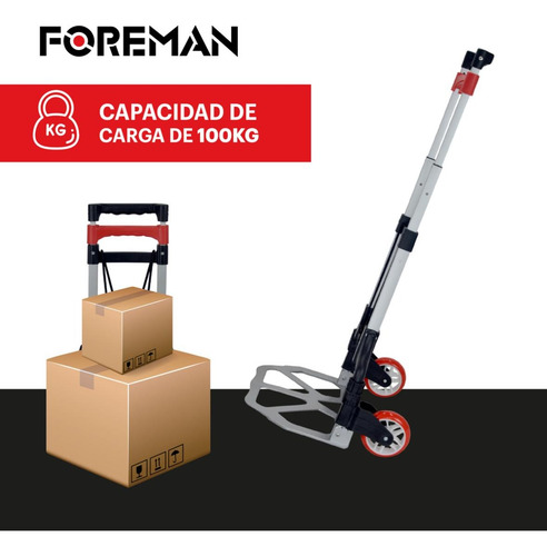 Diablo De Carga Plegable 100 Kg Altura Ajustable Resistente