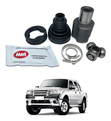 Tulipa + Trizeta Ford Ranger 2004/2012 Manual Lado Direito