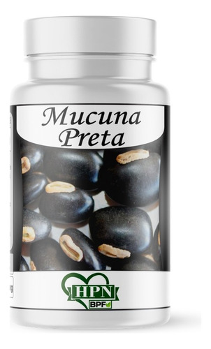 Mucuna Preta (mucuna Pruriens) Pura 60 Cápsulas De 500mg