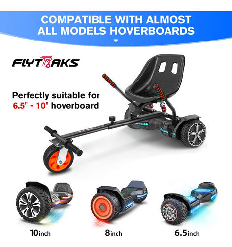 Hoverboard Go Kart Asiento Ajustable 6 A 10 Pulgadas Mmg