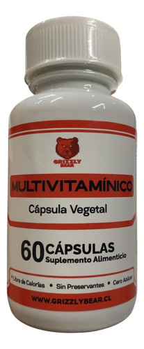Multivitaminico 60 Capsulas - Grizzly Bear